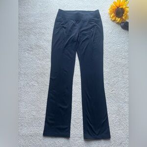 Athleta Black Stretch Yoga Pants Straight Leg Size M